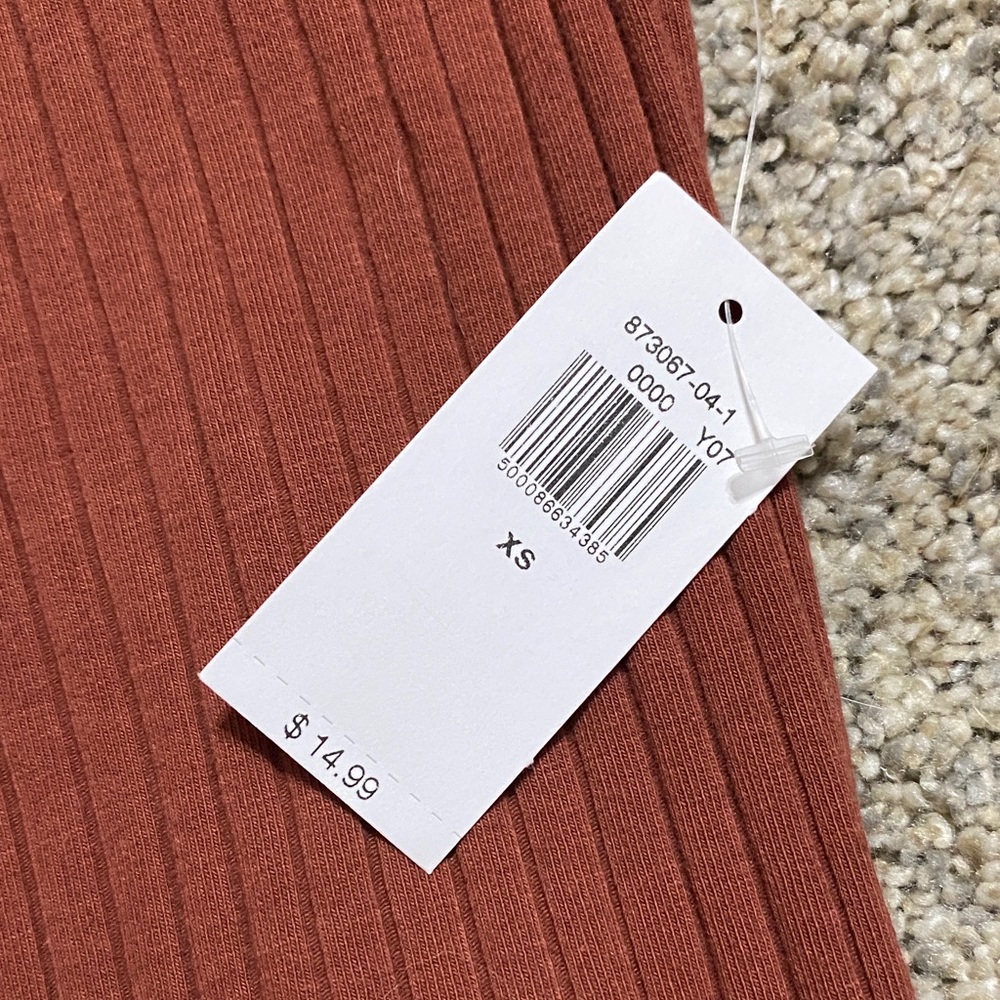 Old Navy Women's Ribbed Camisole - Terracotta - Picture 3 of 4